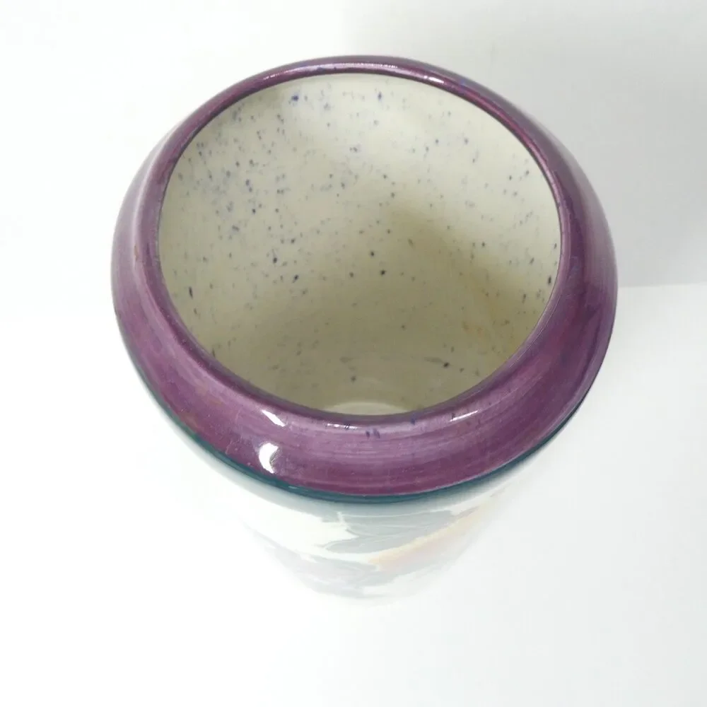 Backsplash White Salmon WA Art Pottery Julie Ueland Utensil Jar 2002 Fruit